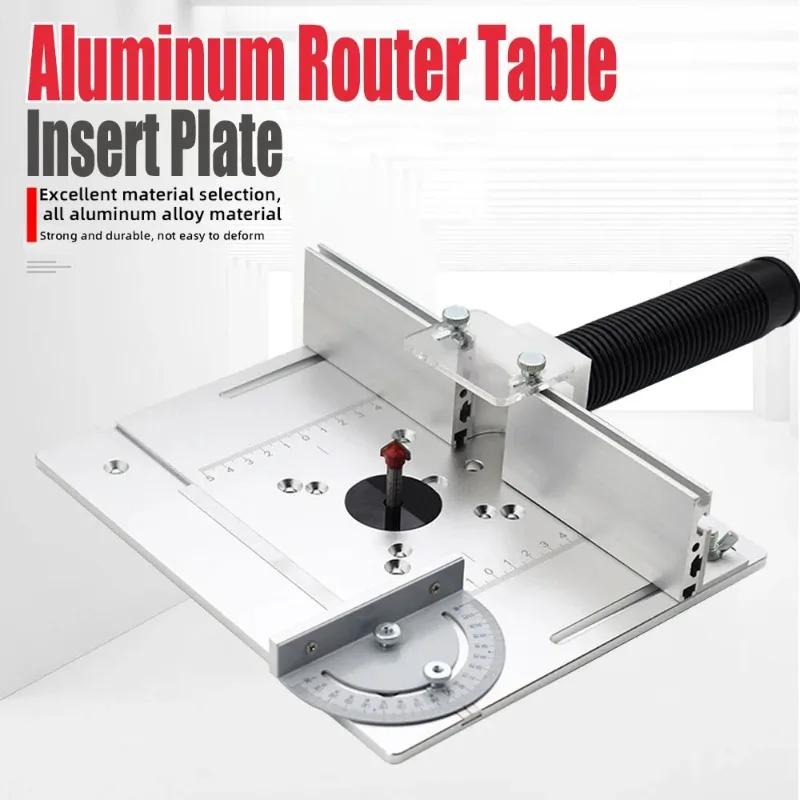 

Алюминиевый гравировальный и фрезерный стол, деревообрабатывающий станок для обрезки кромок с линейкой, верстак