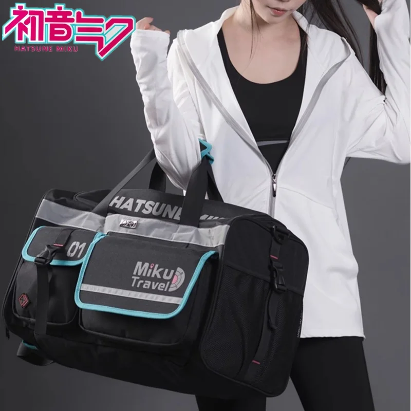 

Original Anime Hatsune Miku Kawaii Figure High-capacity Travel Series Backpack Multi Functional Fitness Bag Cosplay Bag Gifts