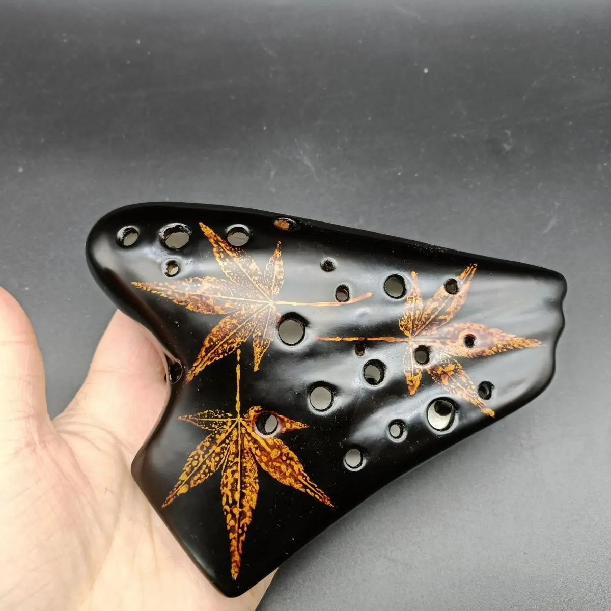 

Professional Triple Ocarina Alto C 16 Holes Luxury Handmade Ocarina Advanced Music Flute Playing Instruction Orff Instruments