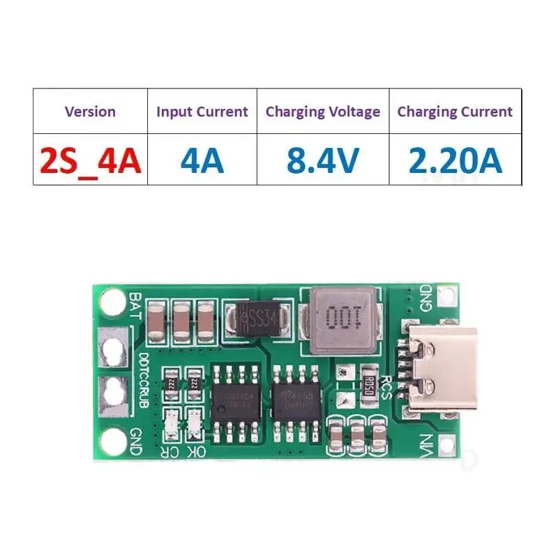 TypeC متعدد الخلايا 2S 3S 4S إلى 8.4V 12.6V 16.8V خطوة المتابعة دفعة يبو بوليمر ليثيوم أيون شاحن 7.4V 11.1V 14.8V 18650 بطارية ليثيوم