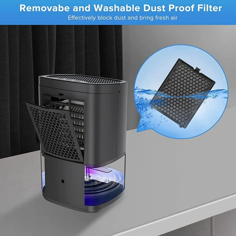 AD24-Dehumidificador, desumidificadores para casa 35oz desumidificador para banheiro 2500 pés cúbicos (280 pés quadrados)