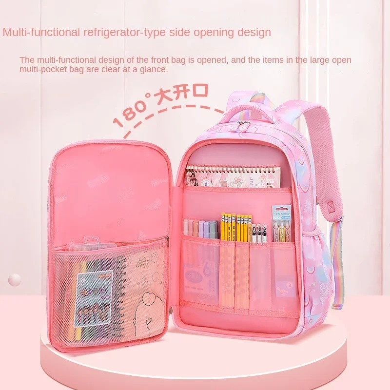 Imagem -03 - Bolsas Escolares Ortopédicas para Crianças Kids Satchel Escola Primária Mochilas Princess Schoolbag Knapsack Sac Mochila