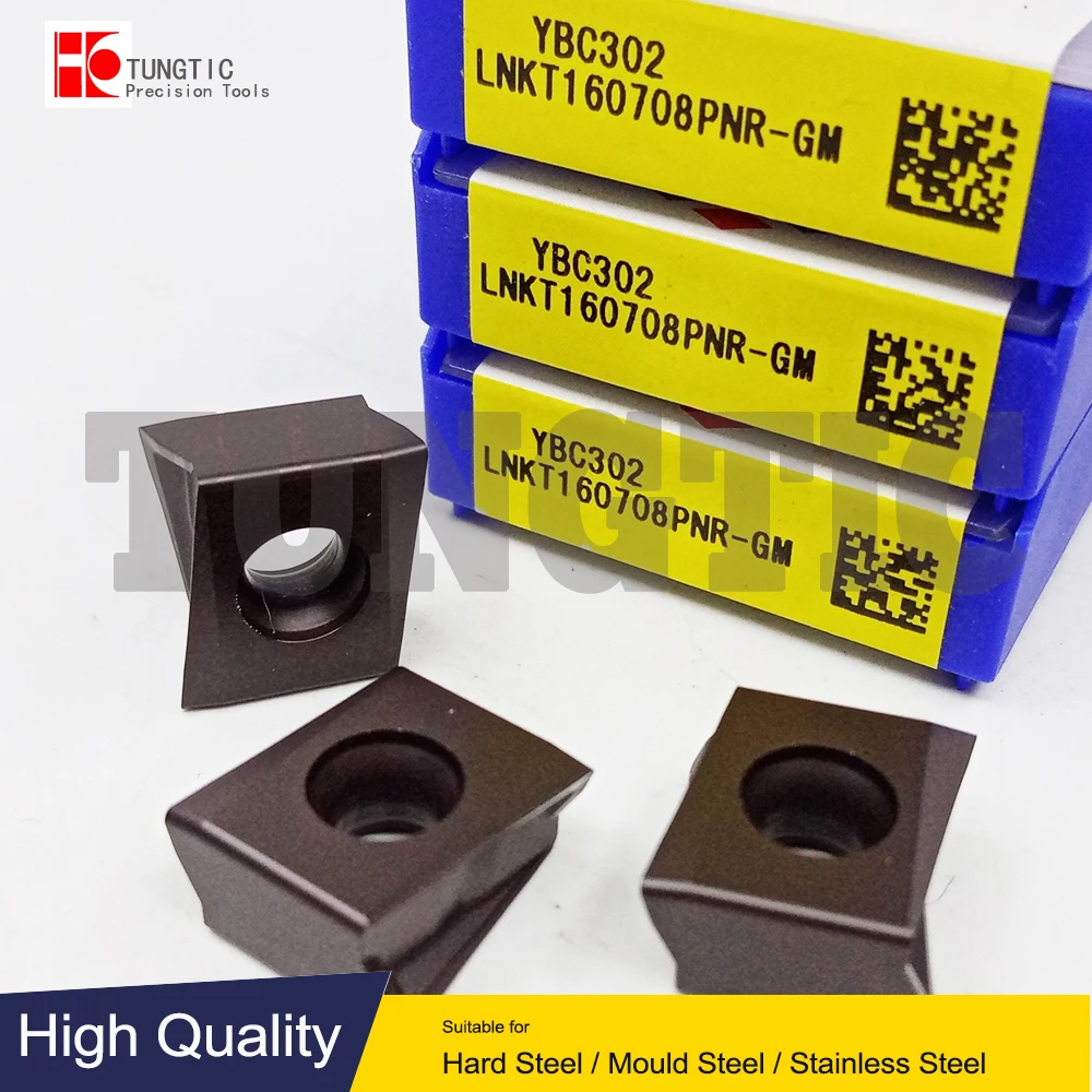 

LNKT160708PNR-GM YBC302 YBD152 YB9320 YBM253 YBD252 Indexable Milling Machining Lathe Cutting Tool Metal Inserts