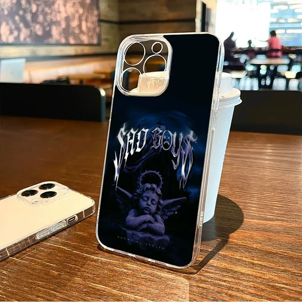 حافظة هاتف J-Junior H $AD BOYZ 4 LIFE لهاتف iPhone17,16,15,14,13,12,11 Plus,Pro Max غطاء شفاف ناعم