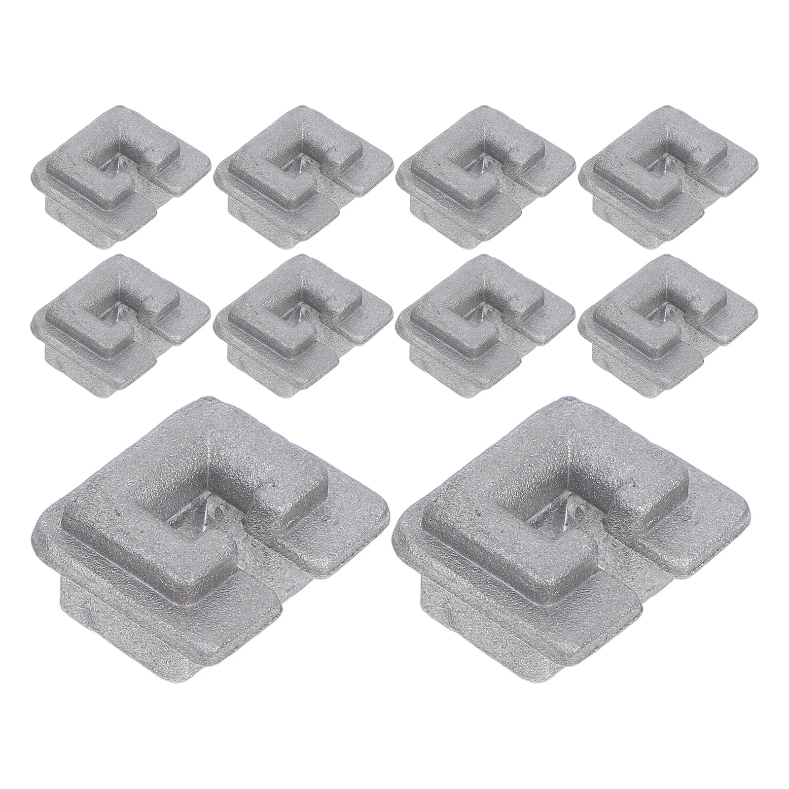 10 Pcs Lawn Mower Cord Buckle Eyelet Sleeve for Trimmer Head Replace Alloy Replacement Parts Aluminum Fittings