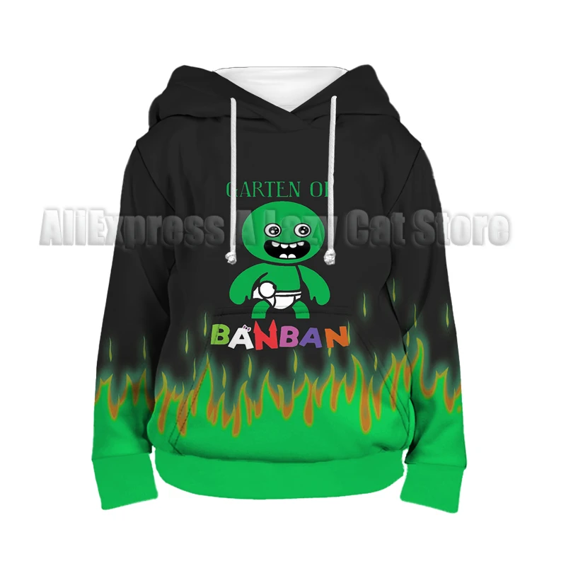 Anime Garten of Banban felpa con cappuccio bambini vestiti dei cartoni animati Kid Girl Boy felpa Manga Hoody Baby Casual Top