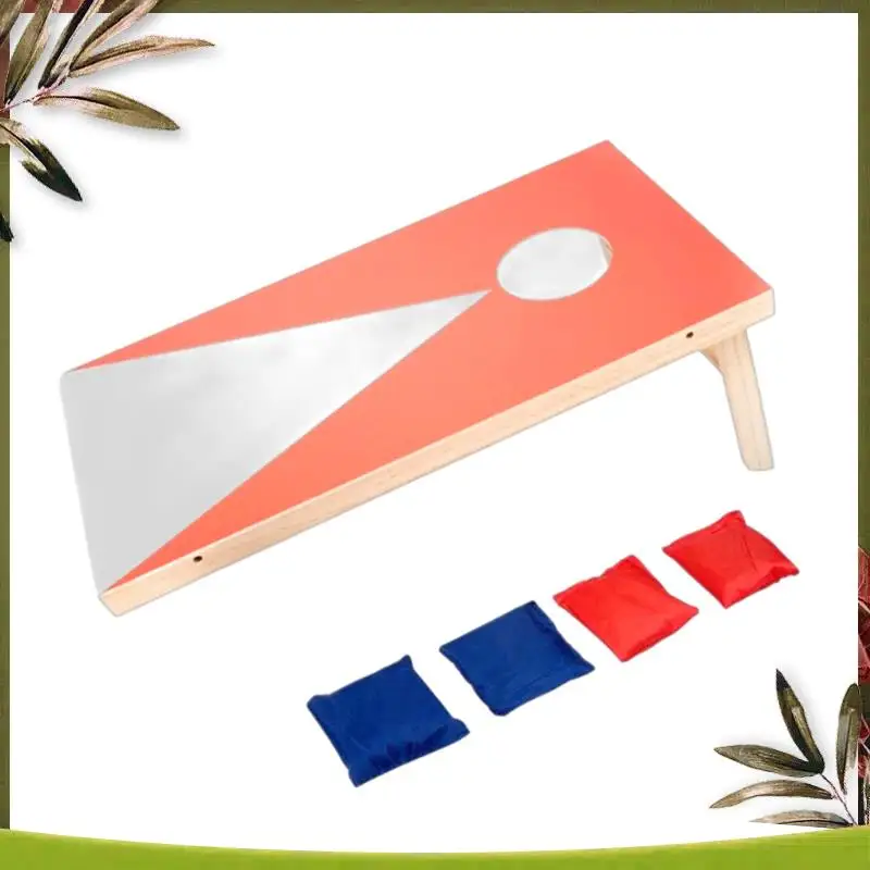 

Cornhole Game Set With 4 Bean-Bags - Great For Indoor & Outdoor Play,Perfect Bag-Toss Game For Your Child Multi-Purpose