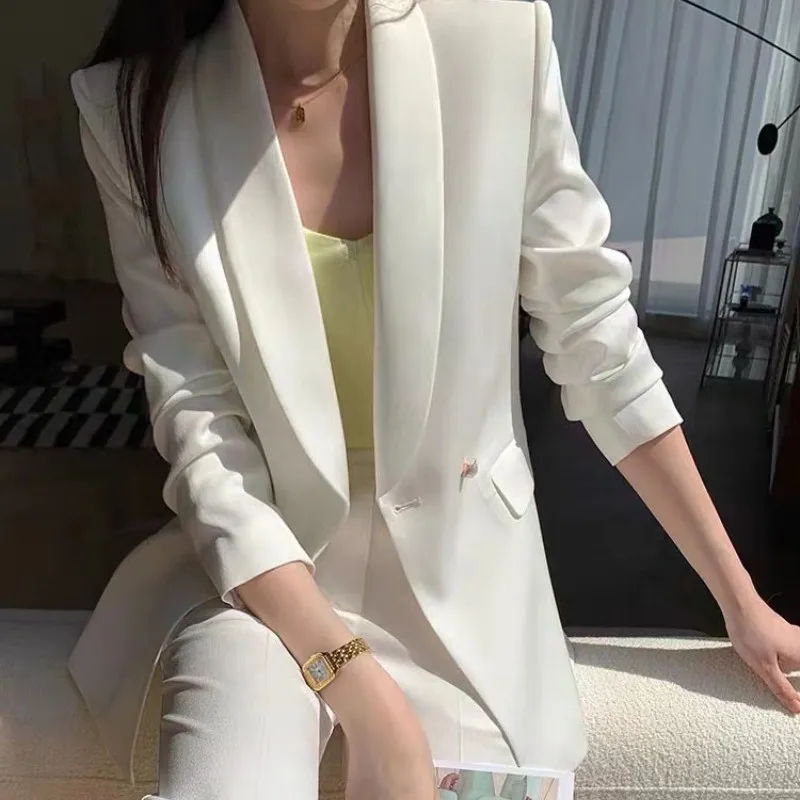 Autumn suit women\'s new two-piece suit fashionable temperament professional senior sense casual white suit women suit