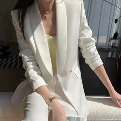 Autumn suit women's new two-piece suit fashionable temperament professional senior sense casual white suit women suit