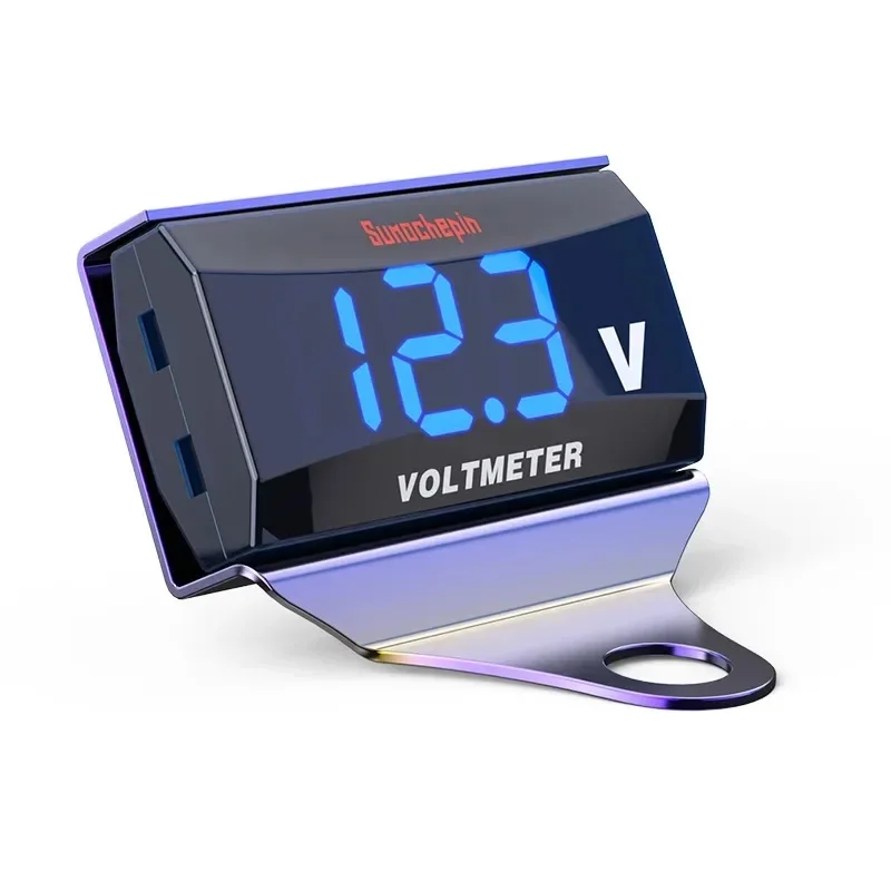 

Аксессуары для электромобилей для мотоциклов, вольтметр, модифицированный электронный жидкокристаллический дисплей 10-150 В, цифровой измеритель напряжения