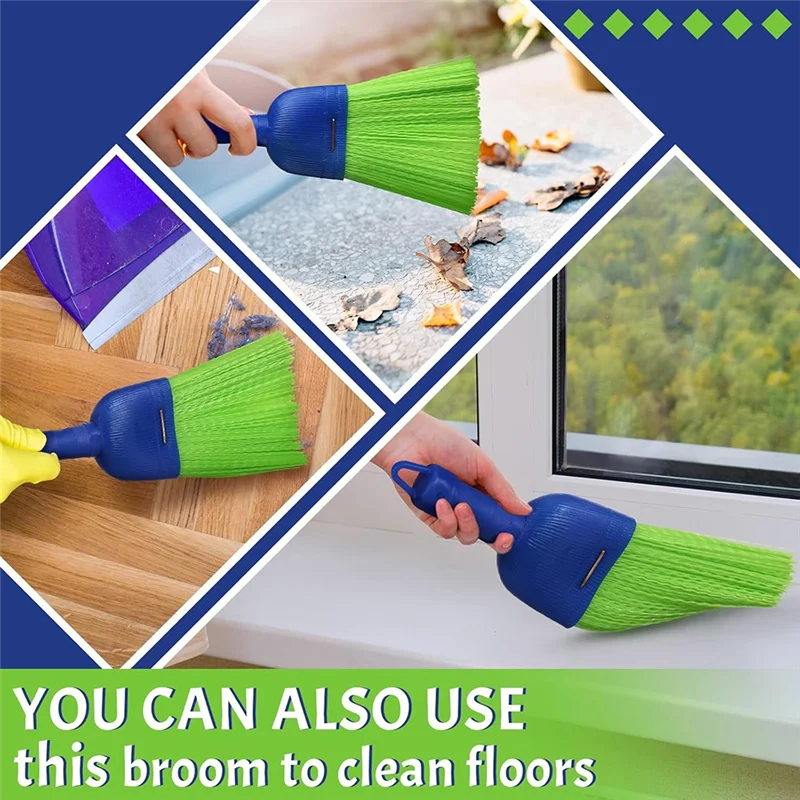 

AB15-2 шт. венчик для метлы, ручная щетка из волокна, ручная метла, уличная метла, автомобильная метла с отверстием для подвешивания для чистки в помещении