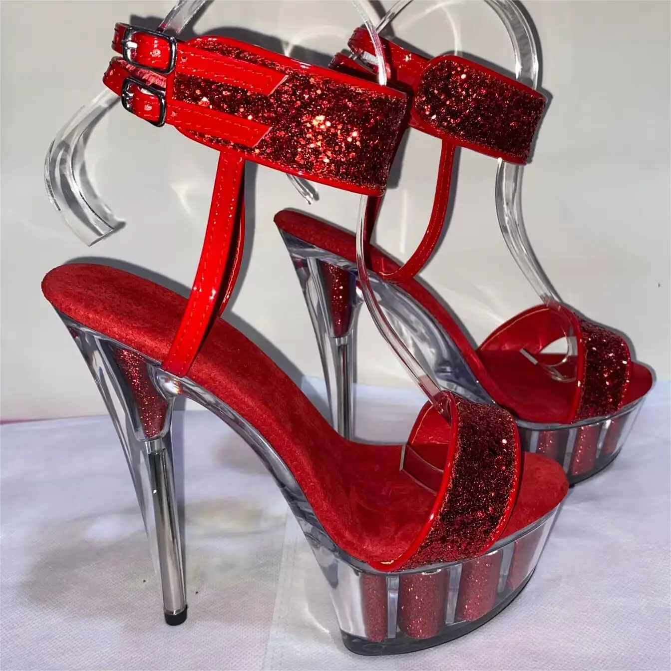 Fashion stepper Sexy Club 15cm/sandalo con tacco alto/palcoscenico modello/sandalo con tacco alto