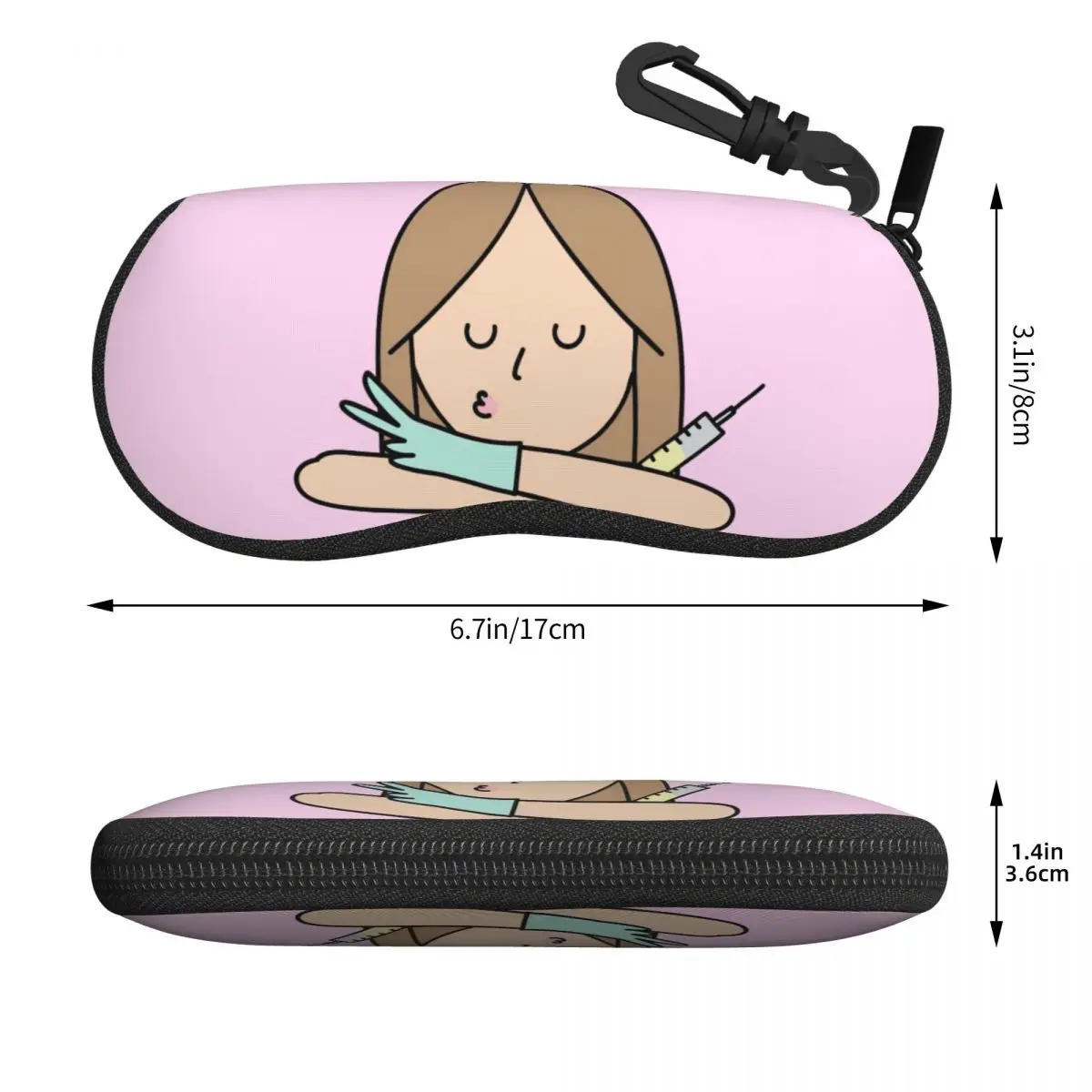 Cute Enfermera En Apuros Nurse Glasses Case New Sunglasses Storage Box Ultra Glasses Box