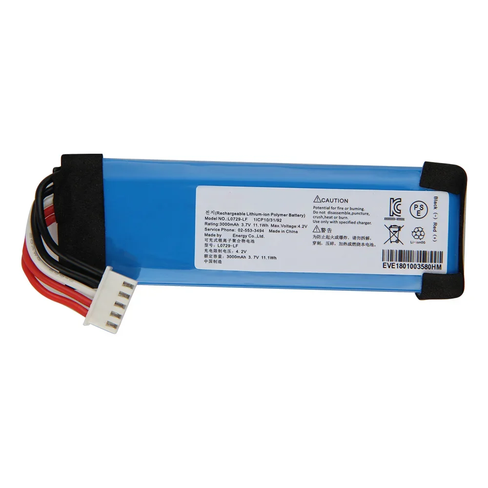 Original Replacement Battery L0729-LF GSP872693 01 For JBL Flip 4 Flip4 Portable Bluetooth Speaker Batteries 3000mah