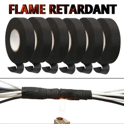 9/15/19/25MM Heat-resistant Cloth Tape Wire Harness Electric Heating Tape Car Cable Tape Strong Heat-resistant