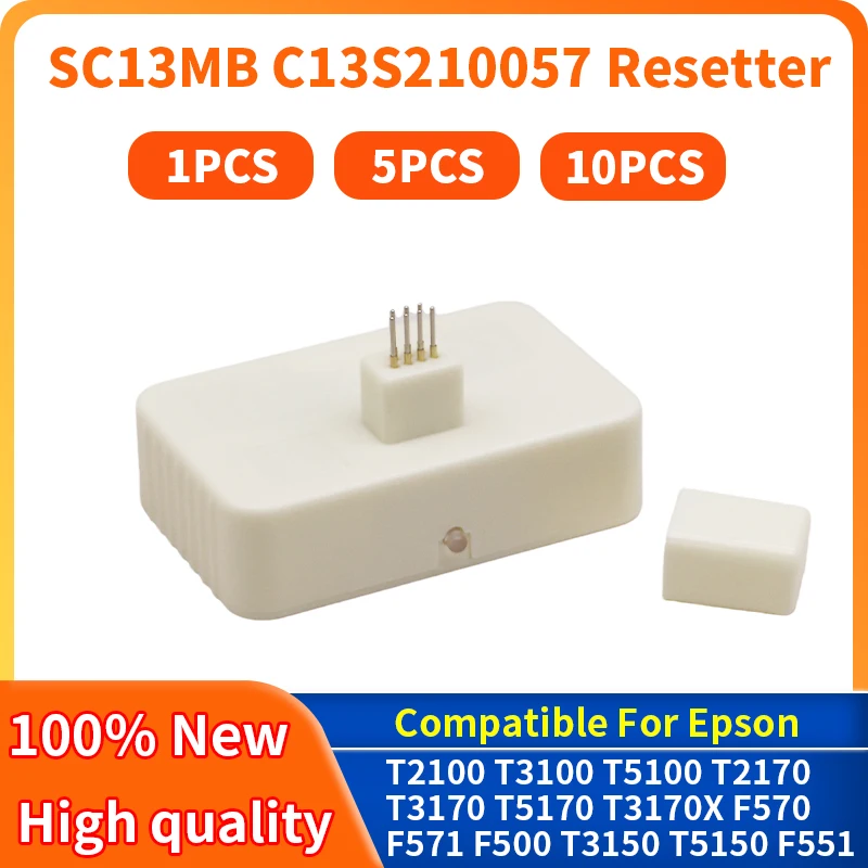 1~10pcs SC13MB S210057 Maintenance Ink Tank Chip resetter for Epson T2100 T3100 T5100 T2170 T3170 T5170 T3170 F570 F571 Printer