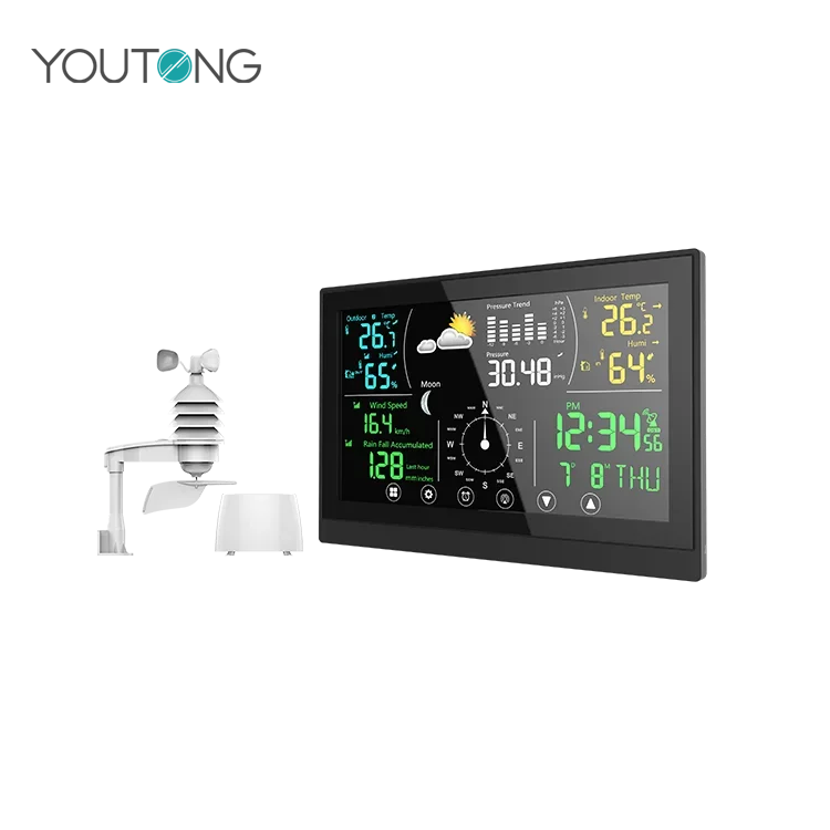 

Full Function Weather Forecast,Digital Thermometer,Wind Speed Wireless Weather Station Professional Weather Station