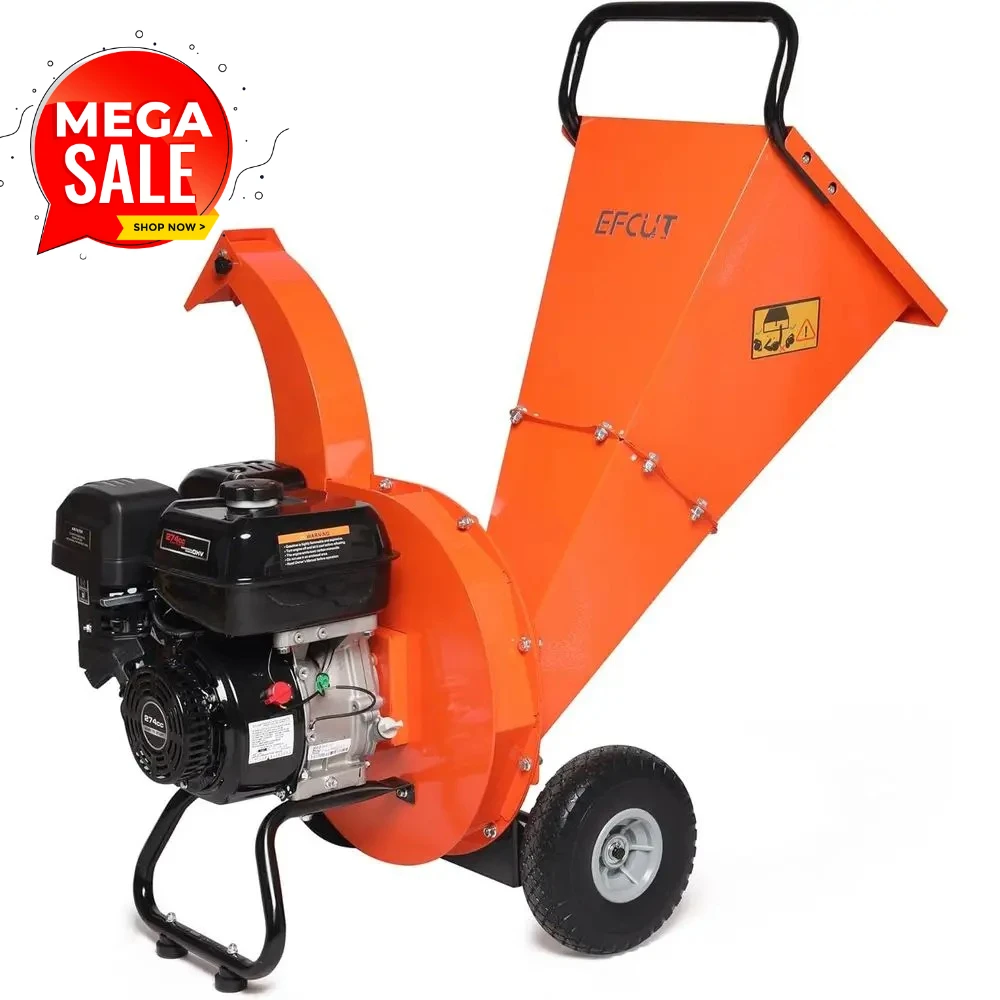 

Дровокол-измельчитель 9 л.с., 274 куб. см, бензиновый, для тяжелых работ, с функцией мульчирования