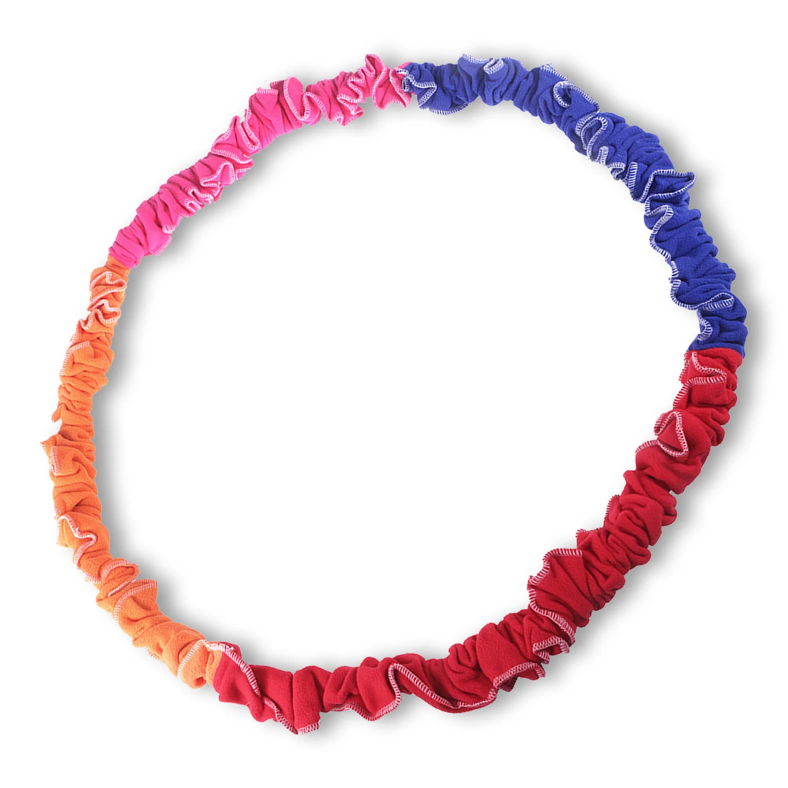 

1pc Game Supply Elastic Band Rainbow Color Thickened Flannelette Pull Rope Outdoor Multiplayer Running Training Tool