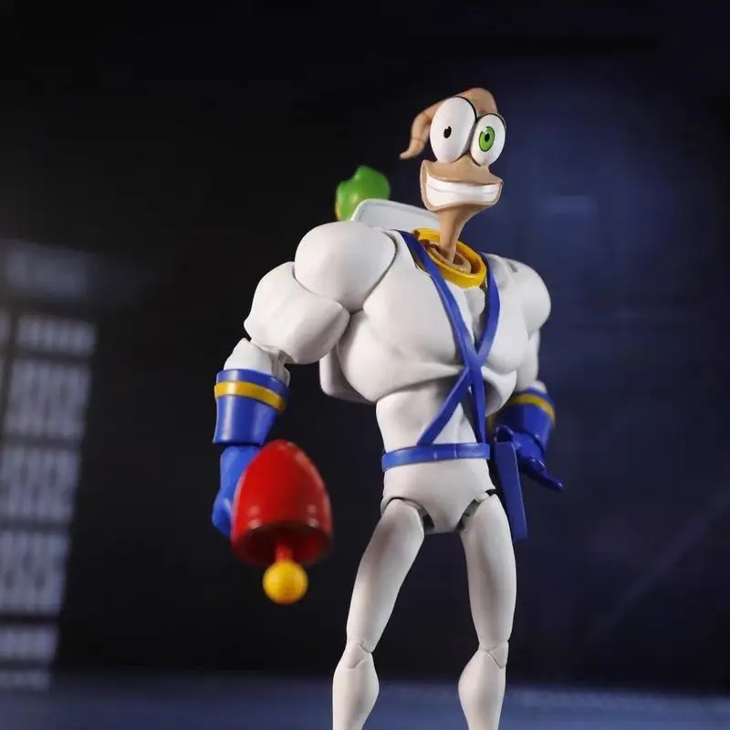 1/12 Pdna Earthworm Jim Action Figure Psy Crow Bob The Killer Anime Figure Joint Movable Models Collectible Toy Ornament Gifts