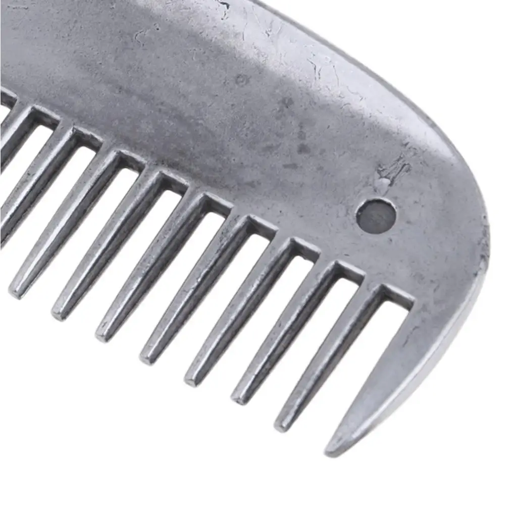 Metal Horse Grooming Tool Sturdy Curry Comb Stainless Steel Brush for Tack Room and Stable Supplies
