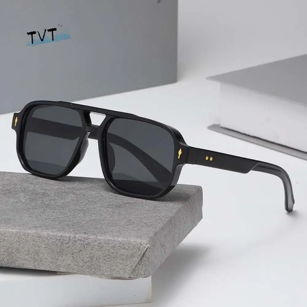 파티 레트로 더블 빔 Sunnies HD PC 남여 편광 선글라스 레오파드 프린트 안경 의상 액세서리 안티 uv 안경 여름