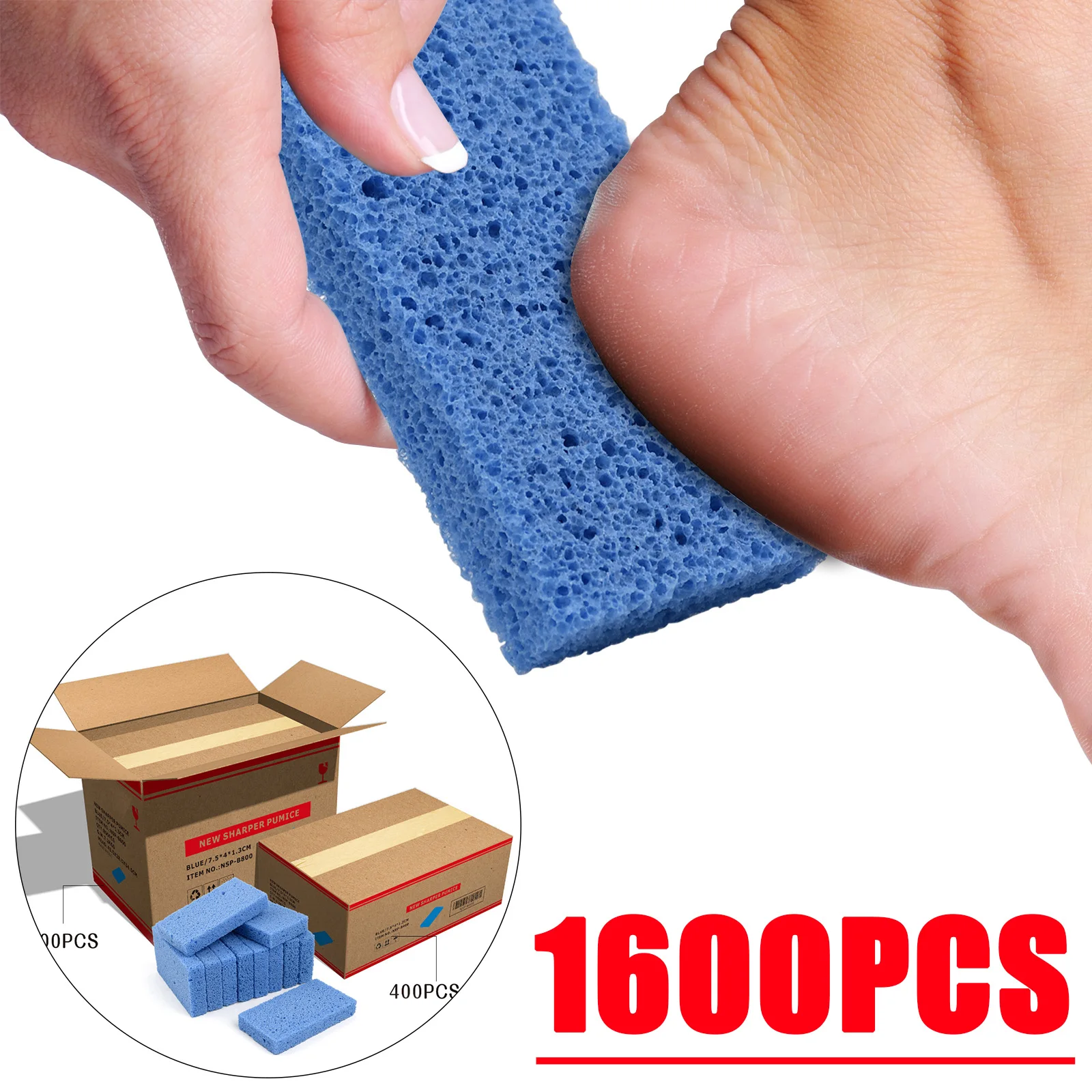 1600Pcs/Carton New Sharper Pumice Pad Exfoliating Calluses Tool for Pedicure-US Free Shipping