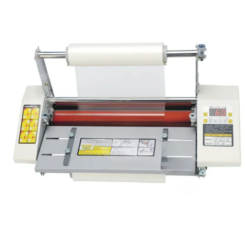 A3+ Paper Laminating Machine English Version Four Roller Cold Hot Laminator Rolling Machine film photo Laminating Machine