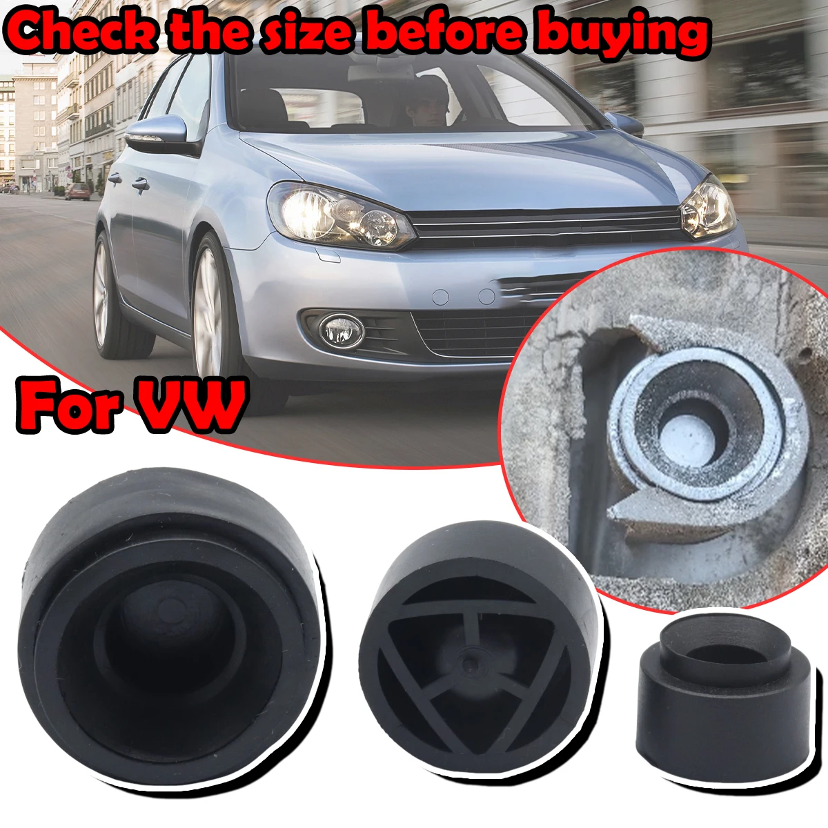 

Car Engine Cover Mounting Clip For VW Jetta CADDY CC Beetle GOLF PASSAT POLO TOUAREG Push-on Connector Grommet Bushing Absorber