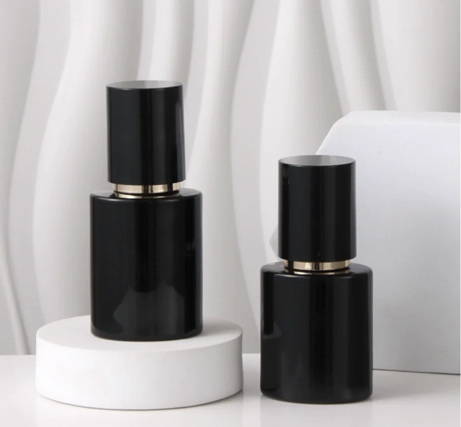 30ml-120ml oval shape glass bottle moisture essence serum/lotion/emulsion/foundation/toner toilet water cosmetic packing