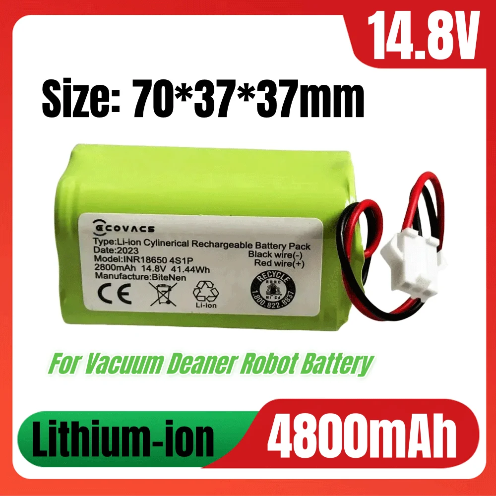 ~ 4800mAh 14.4V Battery For eufy RoboVac 15C 15T 25C 30 30C 35C MAX G10 G15 G20 G30 Hybrid Edge Robot Vacuum Cleaner Accessories