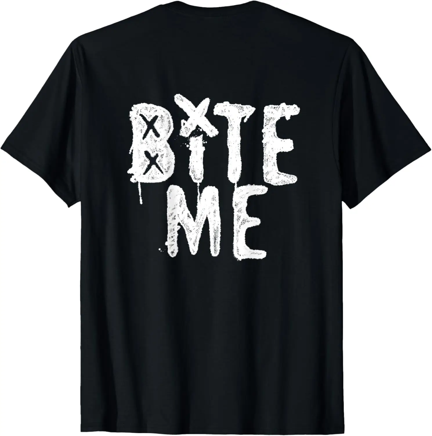 Official Avril Lavigne Bite Me Two Sided T-Shirt Y2k Clothes Women Clothing Tee Shirt Femme Camisetas T Shirts for Women 82607