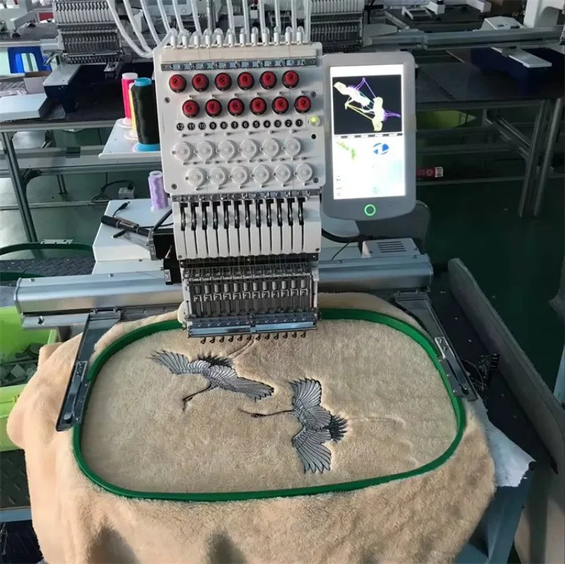 Customized Embroidery Machine Apparel Single Head 15 Needles Computerized Embroidery Machine Industrial Embroidery Machine