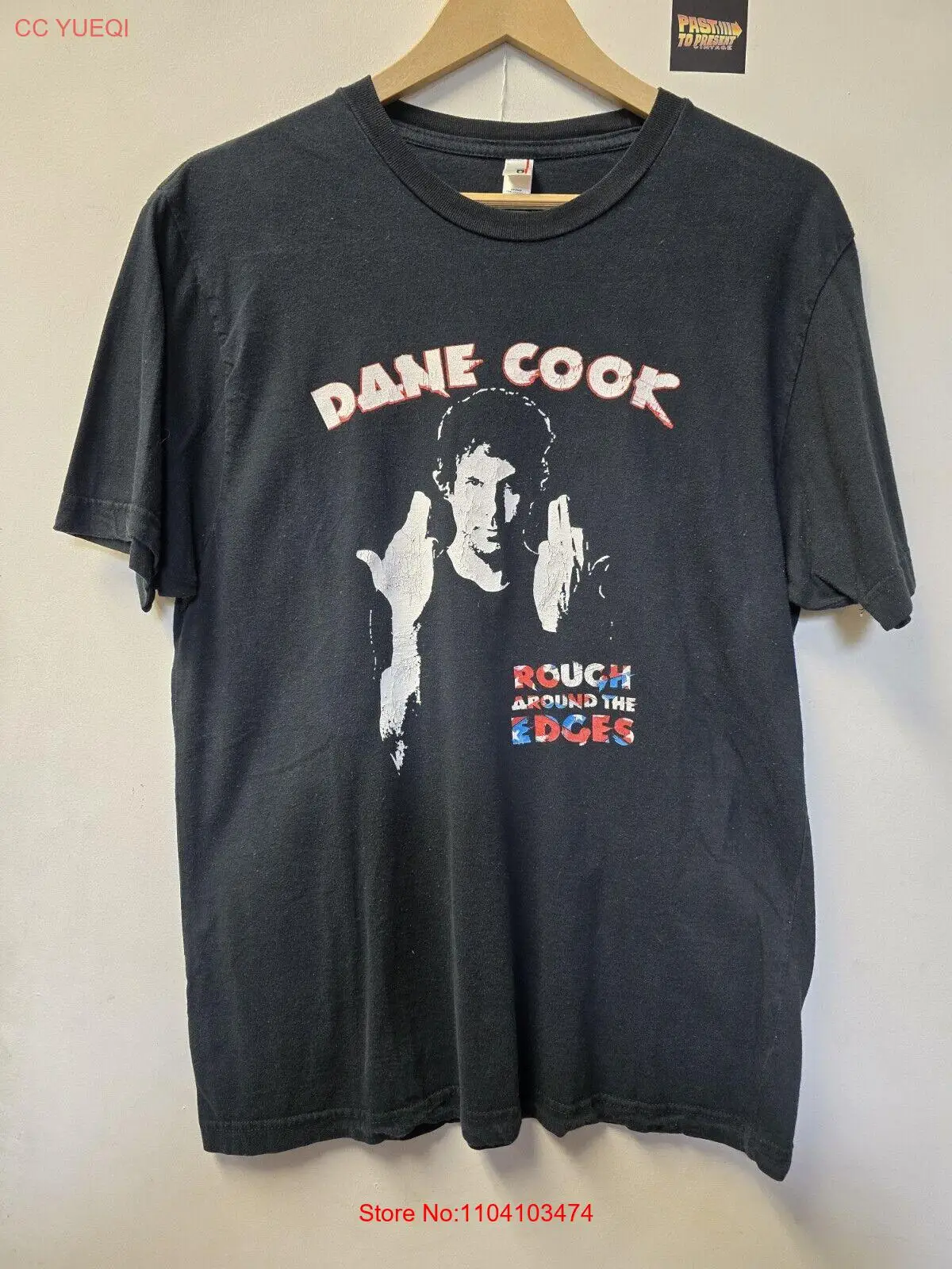 2000s Dane Cook Tour Rough Around The Edges T Shirt L Stand Up Comedy 2007