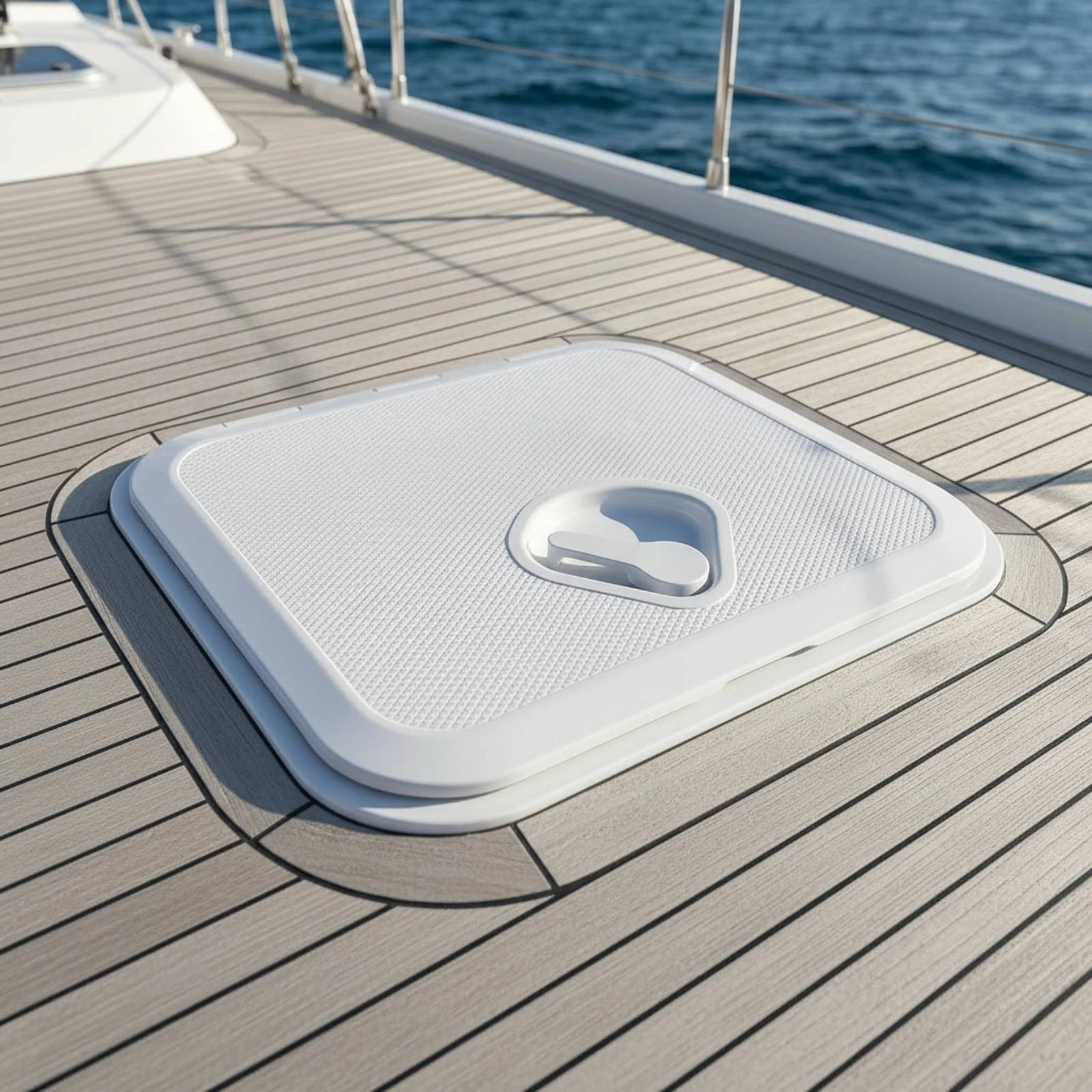 Marine Deck Hatch with Handle Weather-Tight Deck Hatch Cover with Screws Non-Slip Ultraviolet Resistant for Boat Owners, Boats - view 6