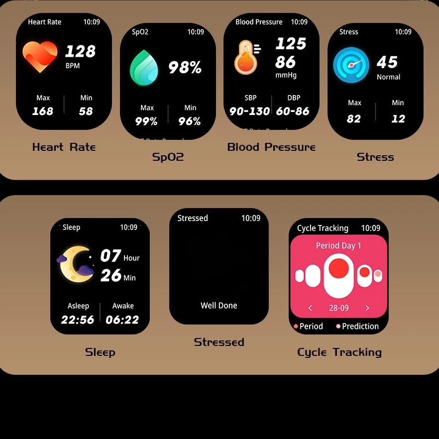 Relojes inteligentes impermeables para exteriores para hombre, Smartwatch con llamadas de dientes azules, más de 100 modos deportivos, control del ritmo cardíaco y de la Salud, información Push