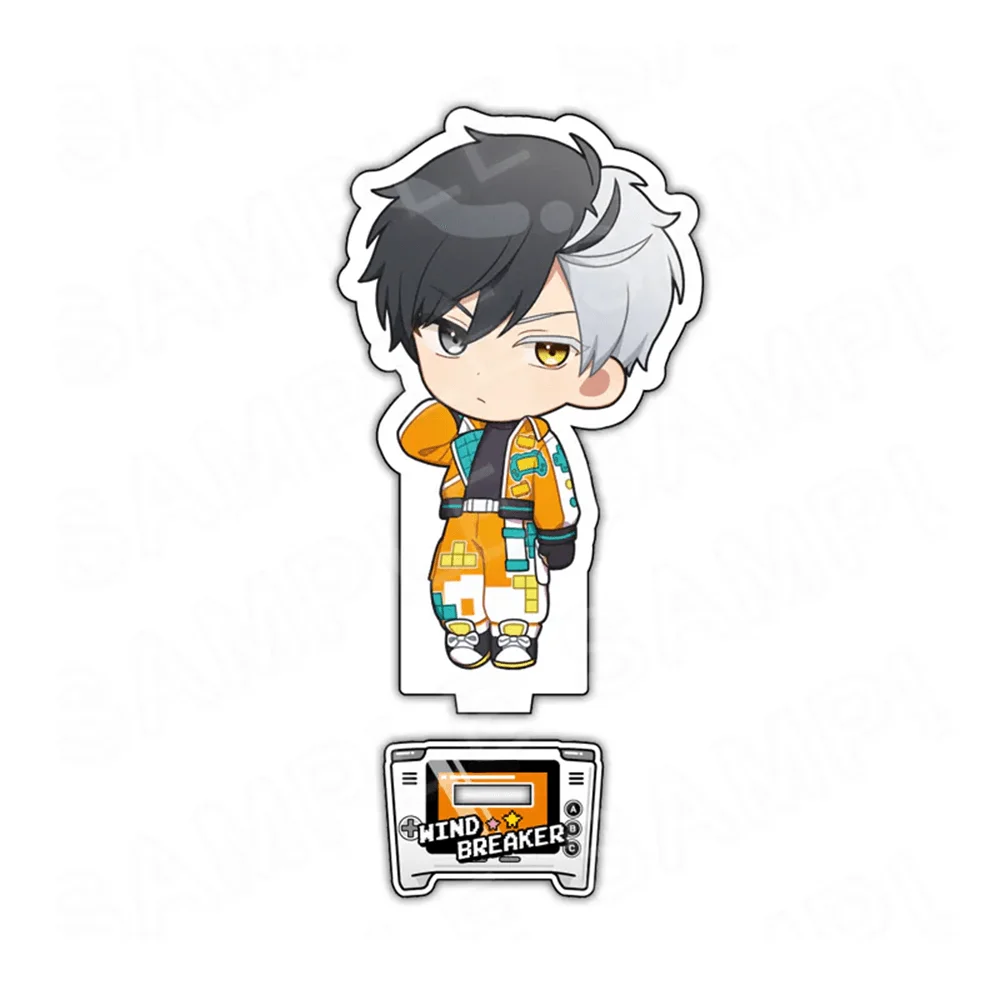 WIND BREAKER Haruka Sakura 10cm Acrylic Stand Keychain Q Ver Racing Suit Desk Display Ornament Anime Fan Merch Gift Toy
