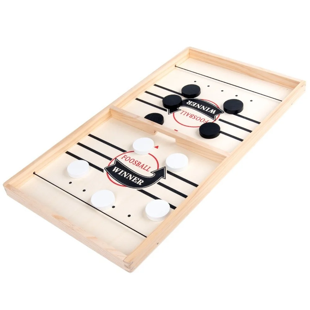 Schnelle Sling Puck Spiel Tempo Holz Tisch Hockey Gewinner Spiele Interaktive Schach Spielzeug Für Erwachsene Kinder Desktop Schlacht Bord Spiel