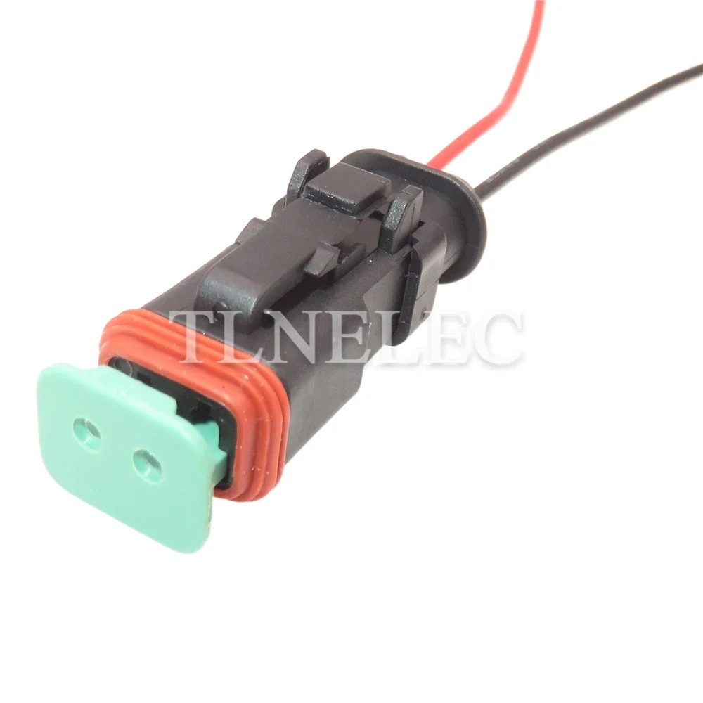 2 Pin Way Auto Fuel Spray Nozzle Wiring Harness Socket With Wires Car Pump Cable Connectors DT04-2P-E008 DT04-2S-E008