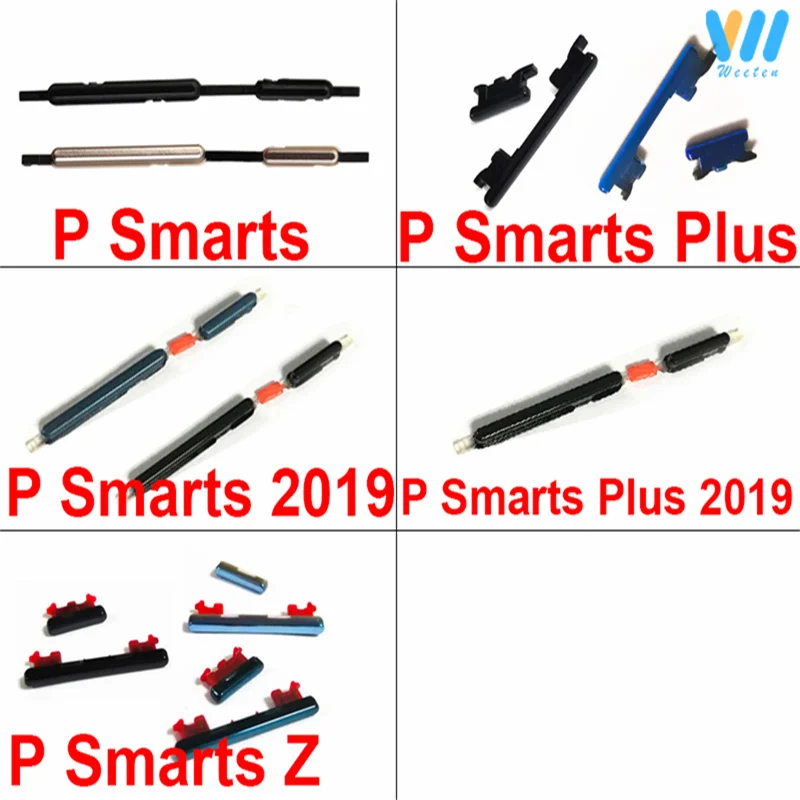 أزرار حجم الطاقة لهواوي P Smarts Plus P Smarts Plus Z 2019 الجانب السلطة لأعلى أسفل حجم زر التبديل مفاتيح استبدال جزء