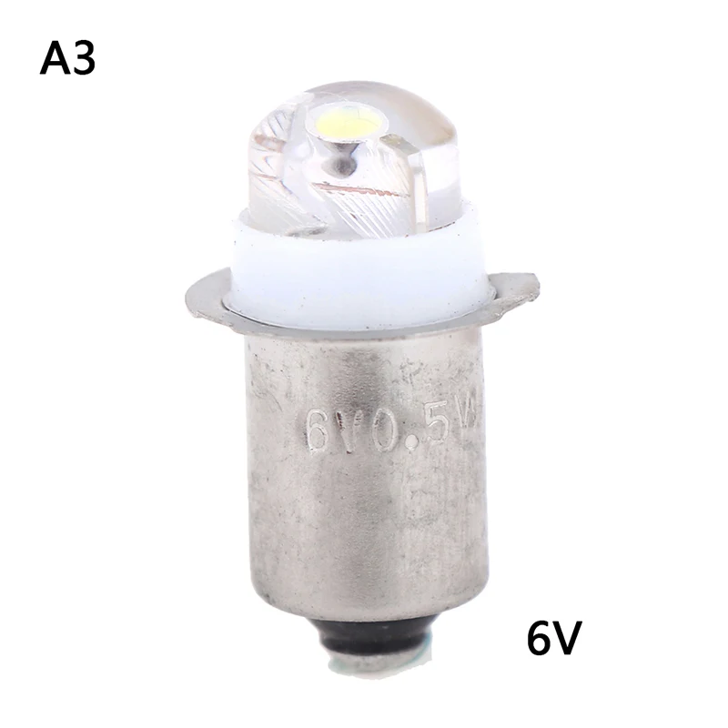 1ชิ้นโคมไฟ LED PR3 P13.5S PR2ขนาดเล็ก0.5W DC 3V 4.5V 6V 1SMD สำหรับเปลี่ยนหลอดไฟคบเพลิงไฟทำงาน