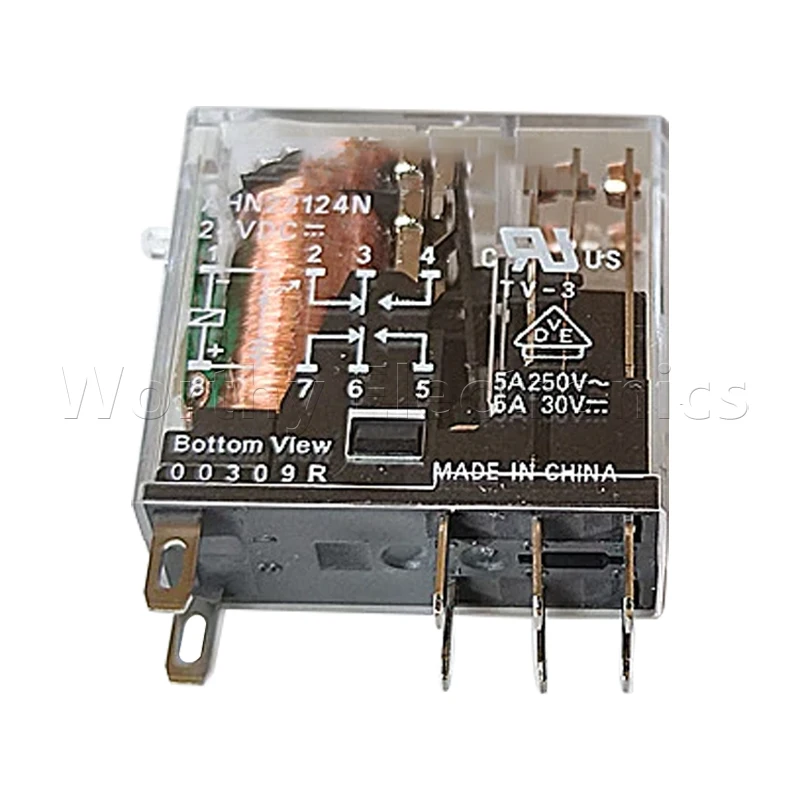 Imagem -02 - Relé 10 Pcs Lote Ahn22124n Ahn22124 24vdc 5a 8pin