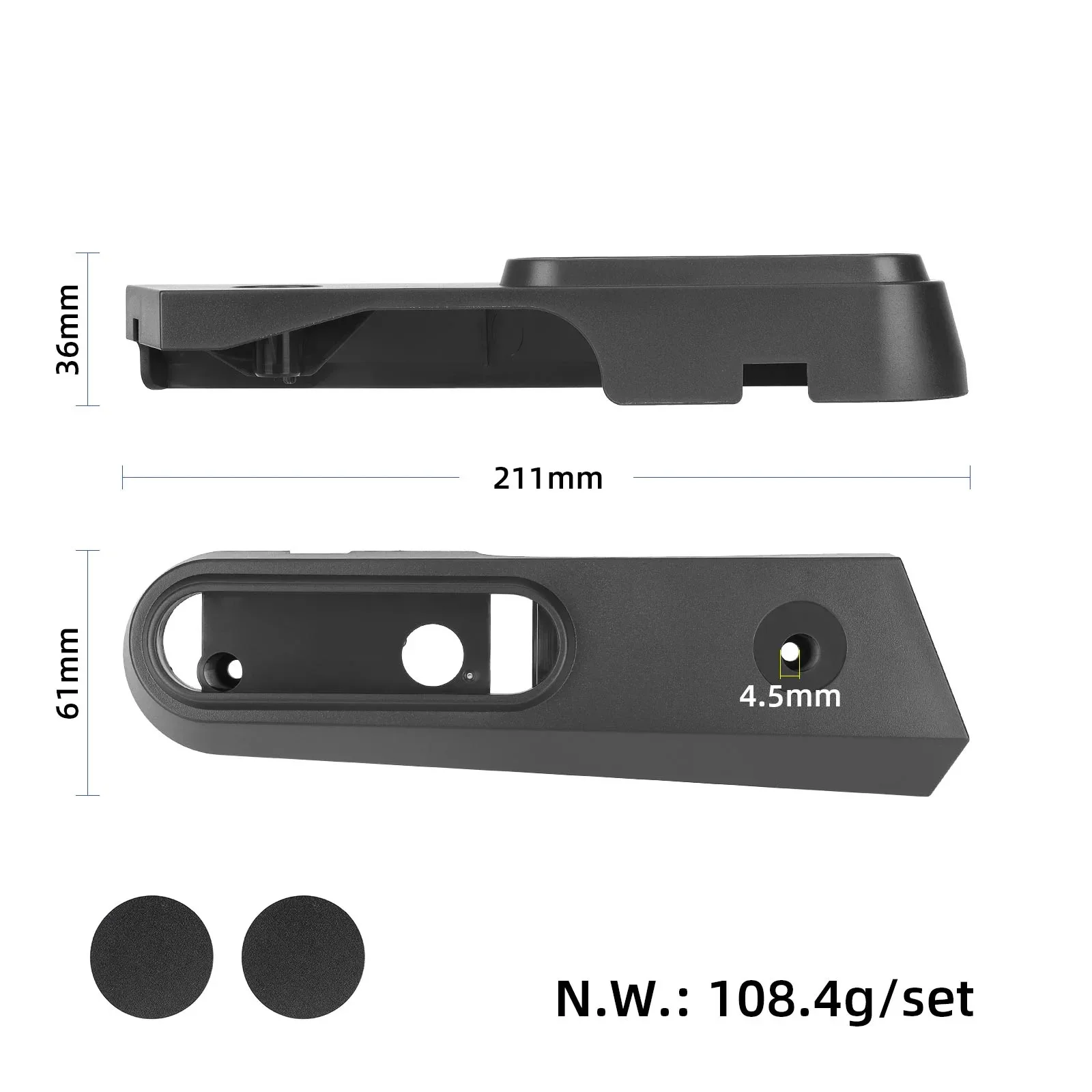 Rear Wheel Fork Decorative Cover for Xiaomi 5 Max Electric Scooter Rear Axle Trim Cap Screw Hidden Cover Repair Spare Parts