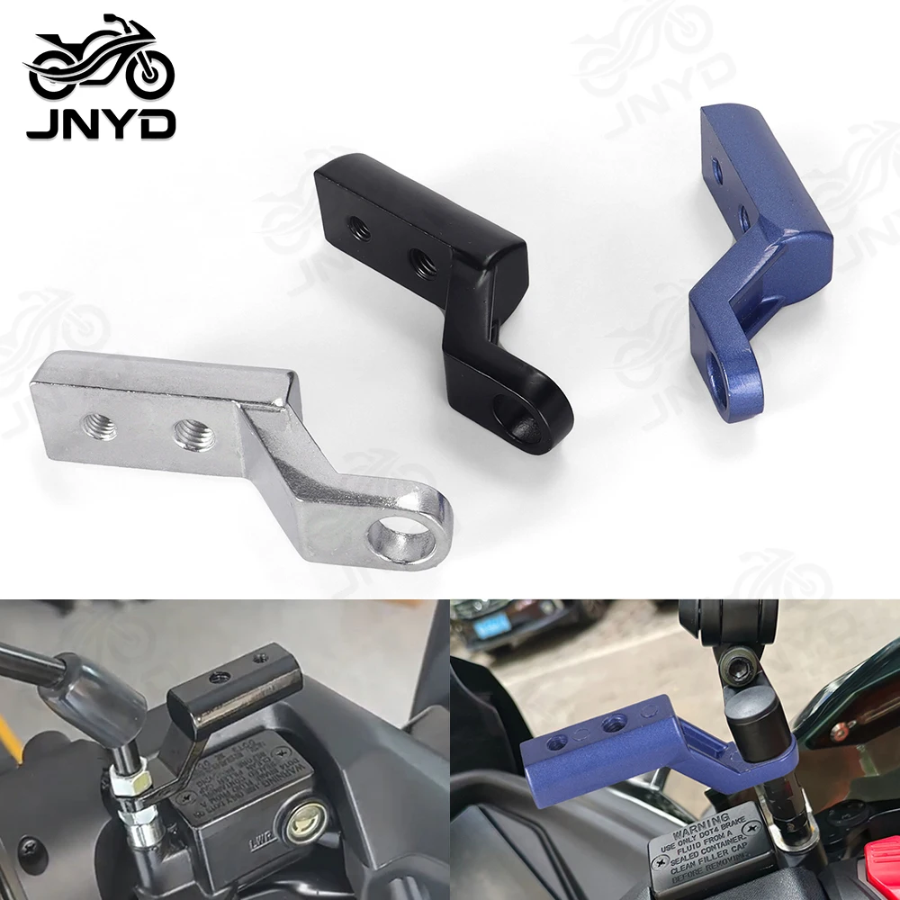 JNYD Motorcycle Rearview Mirror Expander Bracket Universal Adapter Holder Extension Riser Motorbike Bike Accessories