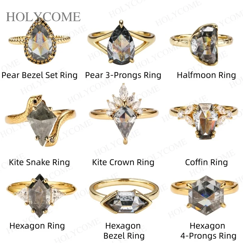 

Кольцо с муассанитом из серебра 925 пробы, сертифицировано GRA, с натуральной текстурой, уникальное украшение для помолвки и свадьбы, блестящее кольцо для женщин