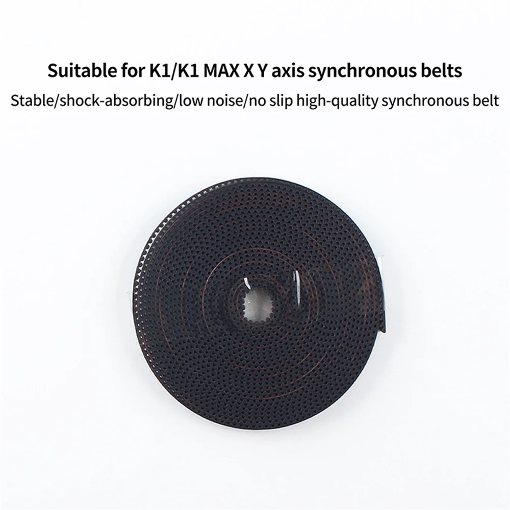 35m X Y Axis Synchronous Belt Replacement No-slip V-Belt Rubber+Glass Fiber+Nylon for Creality K1/ K1MAX/ K1C 3D Printer