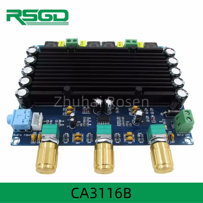 CA3116B 150W TPA3116 Digital Audio Amplifier 2X150W 2.0 Channels TPA3116D2 Power Amplifier Board Class-D AMP With Treble Bass