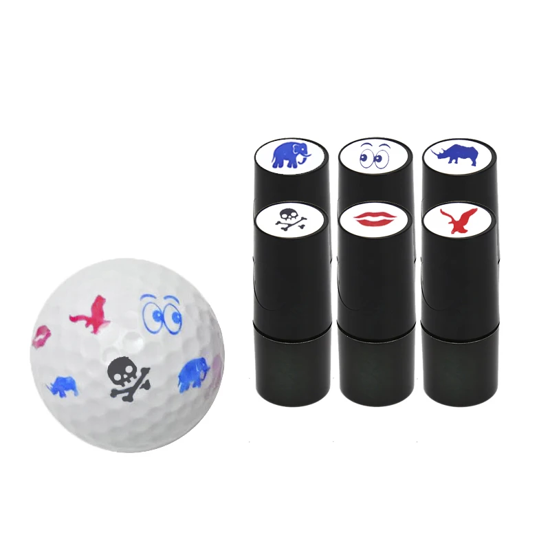 New Golf Ball Stamper Stamp Marker Impression Seal Quick-Dry Plastic Multicolors Golf Adis Accessories Symbol For Golfer Gift