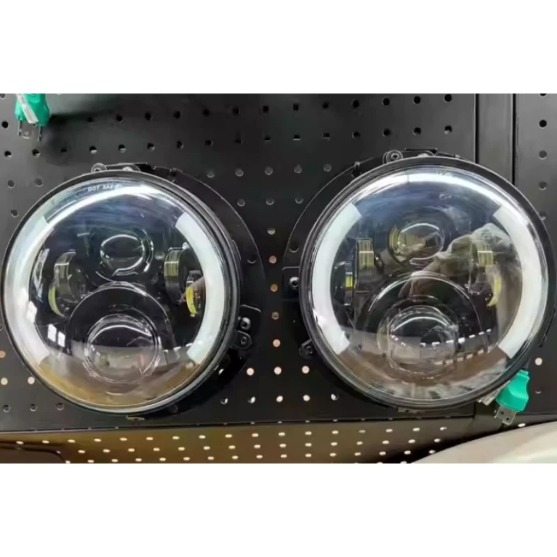 Front Headlight Assembly Lamp Frame for Mitsubishi Pajero V33 Leopaard Modified Daytime Running Light Accessories