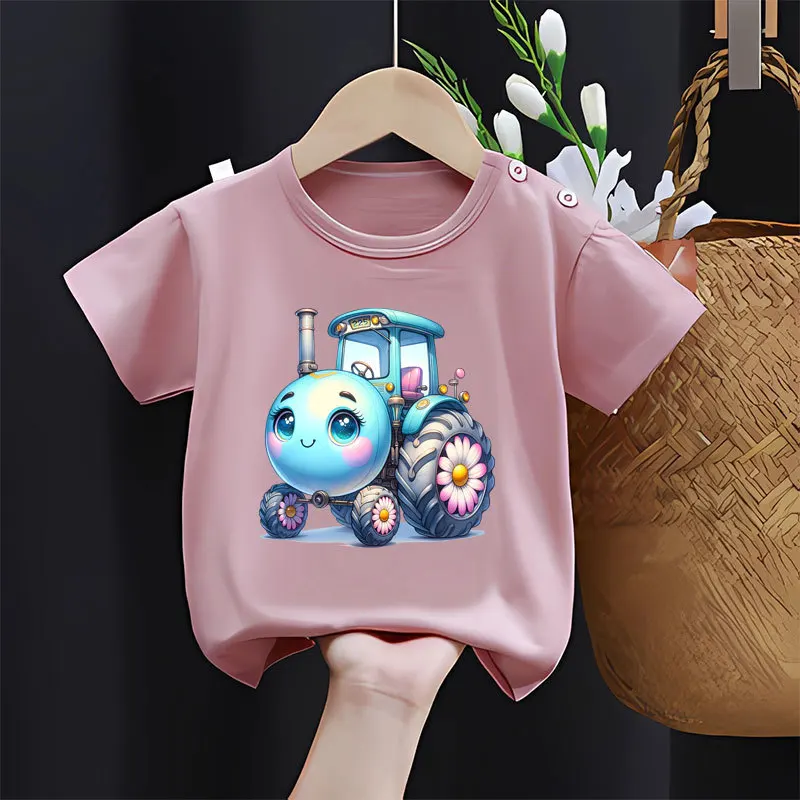 Cartoon car Heat Transfer Children\'s clothing Accessory Iron On Fashion Stickers Heat Transfer Fabric Patches